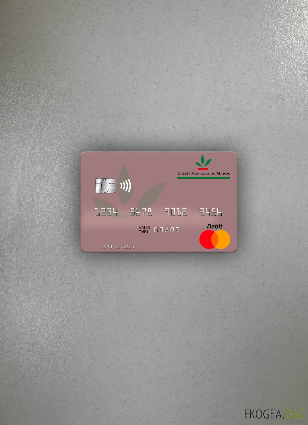 Maroc Crédit Agricole du Maroc mastercard photolook recto